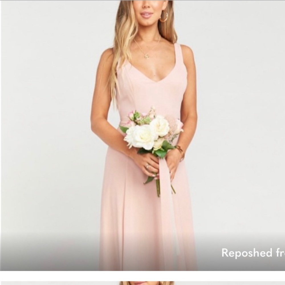 Show Me Your Mumu Jenn Maxi - Dusty Blush Crisp M